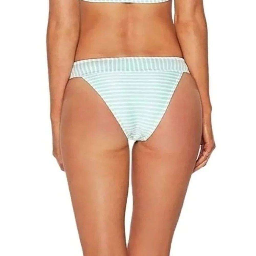NWT l*space Veronica Ribbed Striped Hipster Bikini Bottoms Sz. S